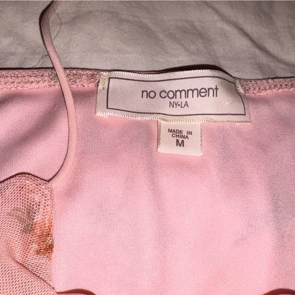 Vintage 90s babydoll  Pink Floral Slip Mini Dress Medium - Picture 4 of 8